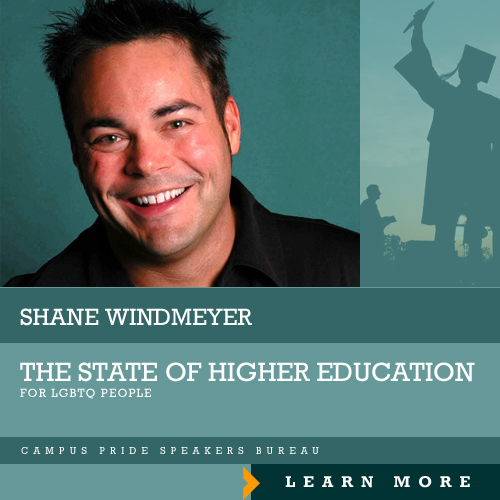 Shane Windmeyer, speaker for the State of Higher Ed