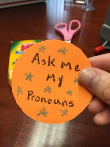 Ask Me My Pronouns Craft