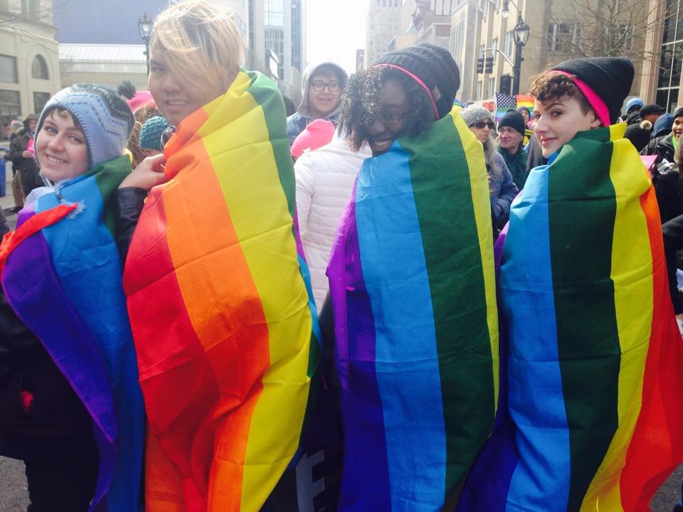 UNC-students-in-pride-flag